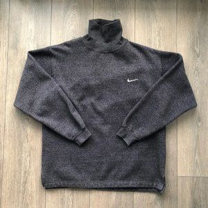 Grey Vintage Nike Turtleneck Small Swoosh
